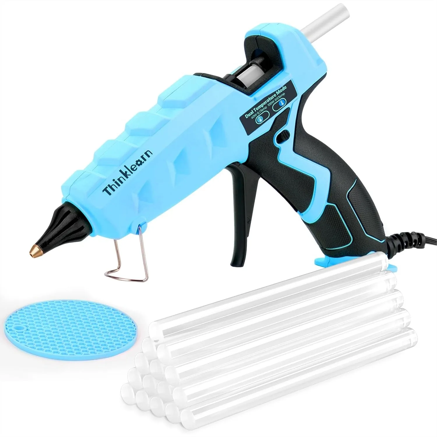 Dual Power Hot Glue Gun Kit with 15 Glue Sticks, Heavy Duty Large Glue Gun for Crafts DIY Home Repairs, Fast Heating and
Dual Power Hot Glue Gun Kit with 15 Glue Sticks, Heavy Duty Large Glue Gun for Crafts DIY Home Repairs, Fast Heating and
