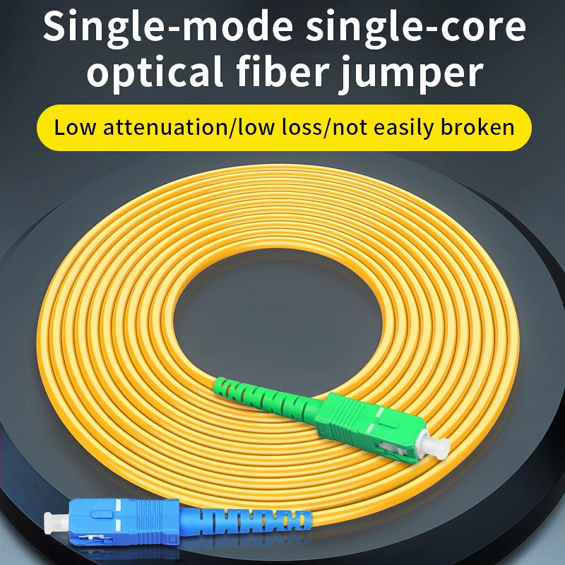 Fiber Optic Patch Cord Single Mode(SM) Single-core 3.0mm SC/UPC SC/APC Fiber Optic Jumper Customizable Connectors 1M/3M/5M/10M
Fiber Optic Patch Cord Single Mode(SM) Single-core 3.0mm SC/UPC SC/APC Fiber Optic Jumper Customizable Connectors 1M/3M/5M/10M
