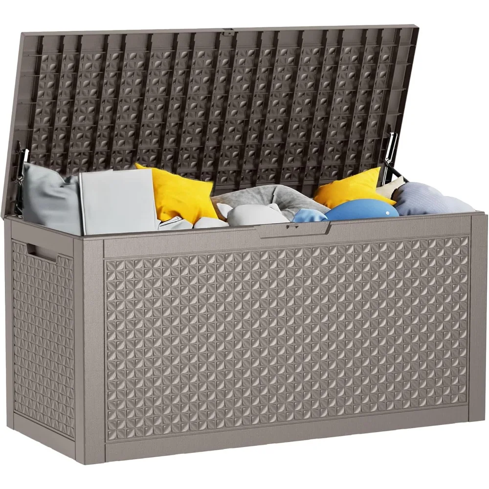 100 Gallon Outdoor Storage Box - Deck Box Waterproof Patio Furniture, Garden Tools, Cushions, Pool Accessories Outside Storage
100 Gallon Outdoor Storage Box - Deck Box Waterproof Patio Furniture, Garden Tools, Cushions, Pool Accessories Outside Storage