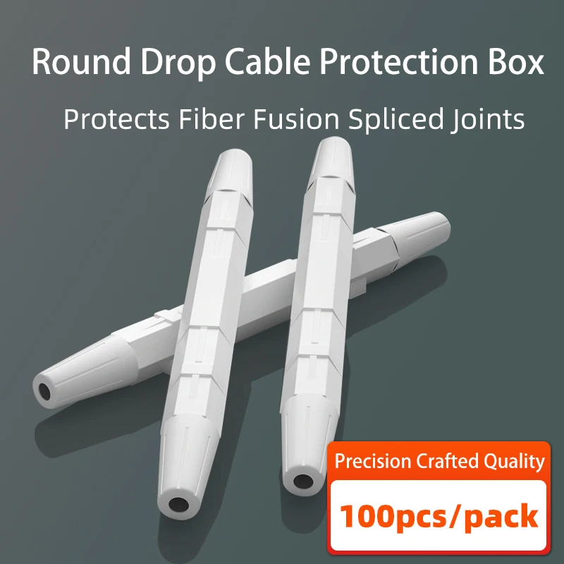 BYXGD 100 шт. круглых защитных коробок для оптоволокна, защита для круглого кабеля FTTH, водонепроницаемый защитный кожух из АБС для оптоволокна
BYXGD 100 шт. круглых защитных коробок для оптоволокна, защита для круглого кабеля FTTH, водонепроницаемый защитный кожух из АБС для оптоволокна