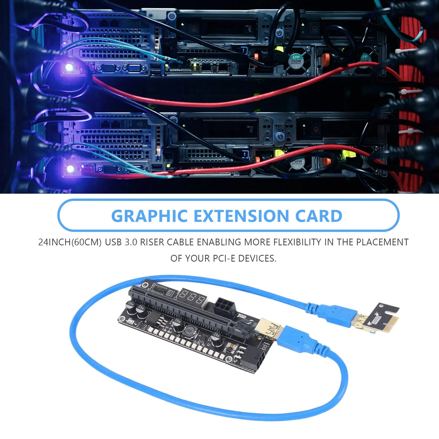 1 шт. графическая карта расширения PCIE Riser от 1X до 16X с цифровым дисплеем счетчика 3,3 В и цветным светодиодом 3528 для добычи BTC
1 шт. графическая карта расширения PCIE Riser от 1X до 16X с цифровым дисплеем счетчика 3,3 В и цветным светодиодом 3528 для добычи BTC