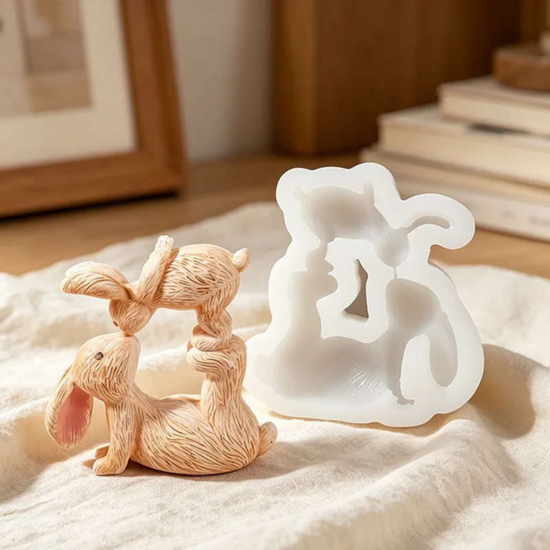 Kiss Rabbits Silicone Candle Molds Handmade Cartoon Kissing Bunnies Lovers Soap Candle Mold Craft Ornaments Plaster Resin Mould
Kiss Rabbits Silicone Candle Molds Handmade Cartoon Kissing Bunnies Lovers Soap Candle Mold Craft Ornaments Plaster Resin Mould