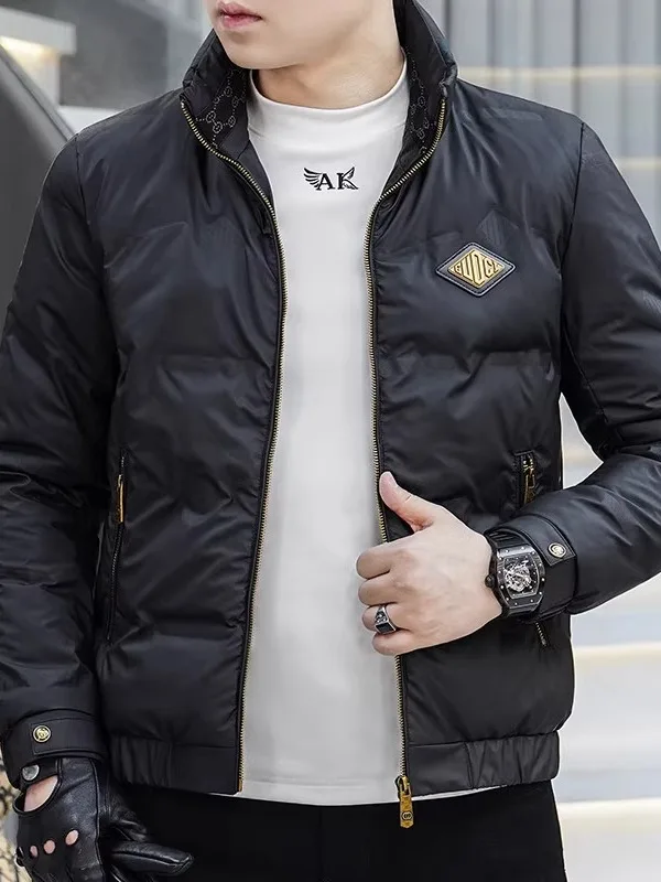 Men's Warm Cotton Jaet Outerwear Stand Fit aphene Cloud Velvet Stand Collar Bla Faionable Winter Coat Polyester Fiber
Men's Warm Cotton Jaet Outerwear Stand Fit aphene Cloud Velvet Stand Collar Bla Faionable Winter Coat Polyester Fiber