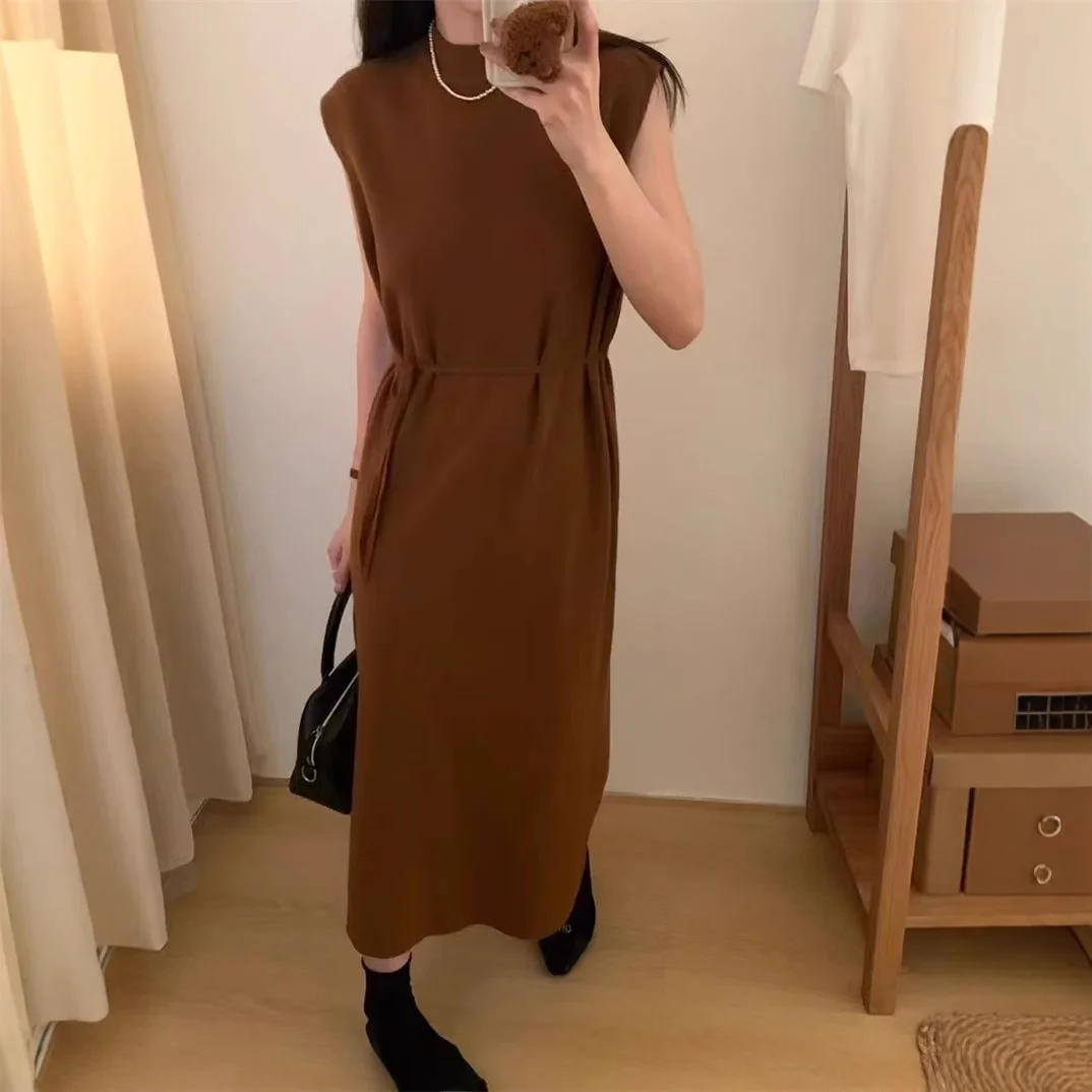 Корейский весенний трикотажный женский платье, новинка 2025 года, длинный рукав, однотонный, с поясом, повседневный, из смеси шелка, макси Dr
Корейский весенний трикотажный женский платье, новинка 2025 года, длинный рукав, однотонный, с поясом, повседневный, из смеси шелка, макси Dr