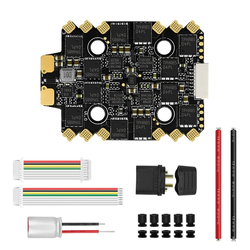E70 G1 4-In-1 ESC 2-8S 70A Blheli 32-Bit 128K UAV ESC For FPV Racing Supports Real-Time Updating Of Motor Speed Data Easy To Use
E70 G1 4-In-1 ESC 2-8S 70A Blheli 32-Bit 128K UAV ESC For FPV Racing Supports Real-Time Updating Of Motor Speed Data Easy To Use