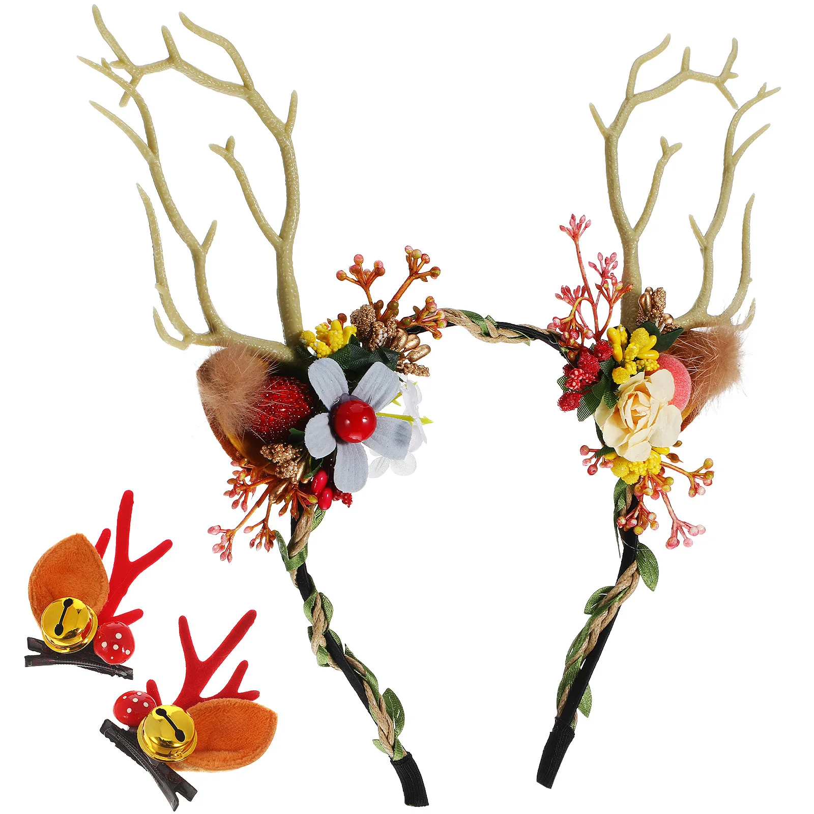 1Set Antler Headbands for Women Girls Festive Holiday Party Christmas Halloween Reindeer Costume Cosplay Photography Props Hair
1Set Antler Headbands for Women Girls Festive Holiday Party Christmas Halloween Reindeer Costume Cosplay Photography Props Hair