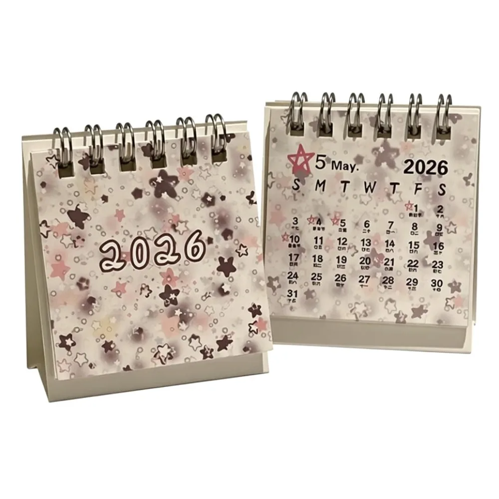 Cute Mini 2026 Desk Calendar Stars Coil Binding Desktop Calendar Cartoon Standing Calendar Gifts
Cute Mini 2026 Desk Calendar Stars Coil Binding Desktop Calendar Cartoon Standing Calendar Gifts