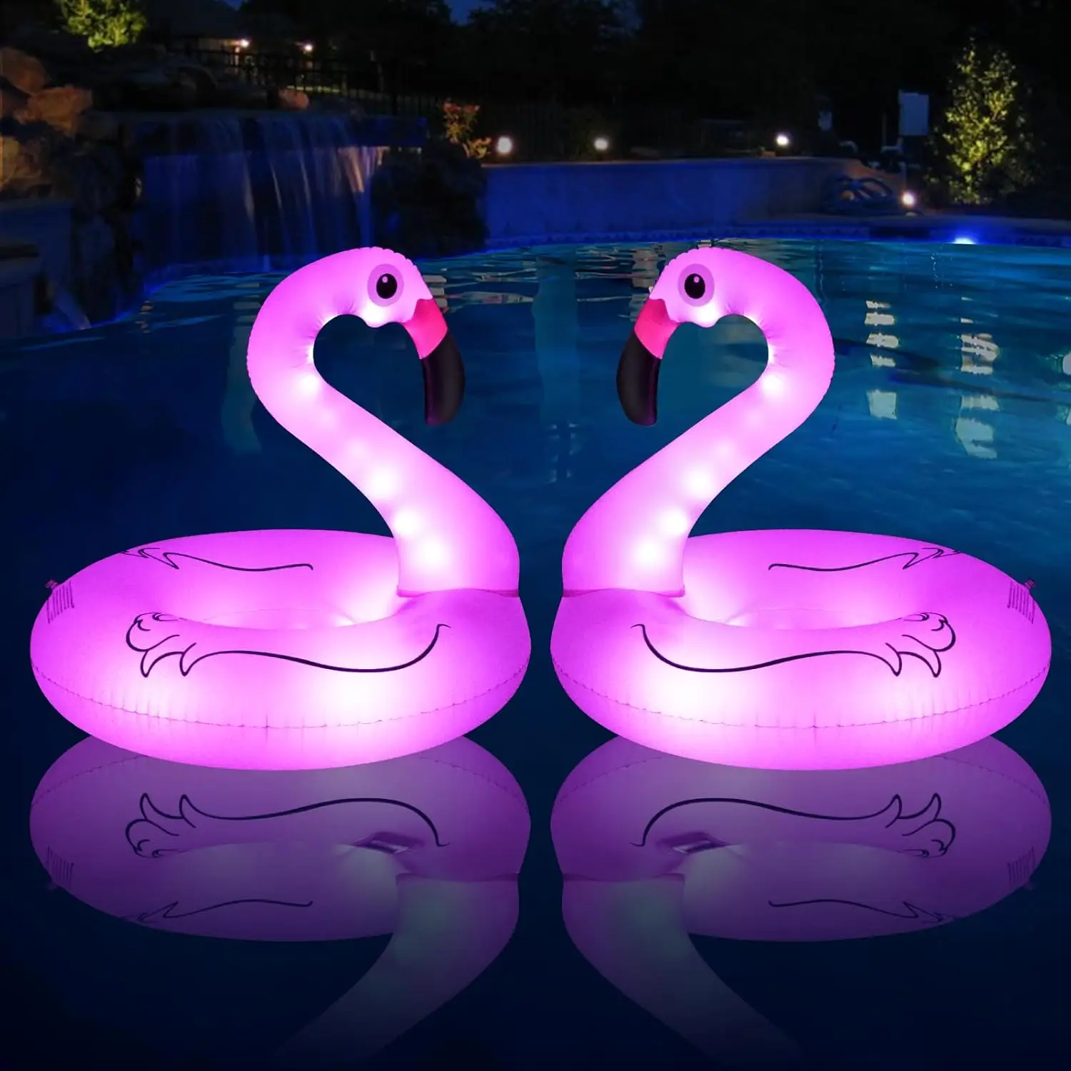 Solar-Powered Inflatable Flamingo Pool Float with Lights, 42'' Adult Beach Lounger for Summer Water Parties
Solar-Powered Inflatable Flamingo Pool Float with Lights, 42'' Adult Beach Lounger for Summer Water Parties