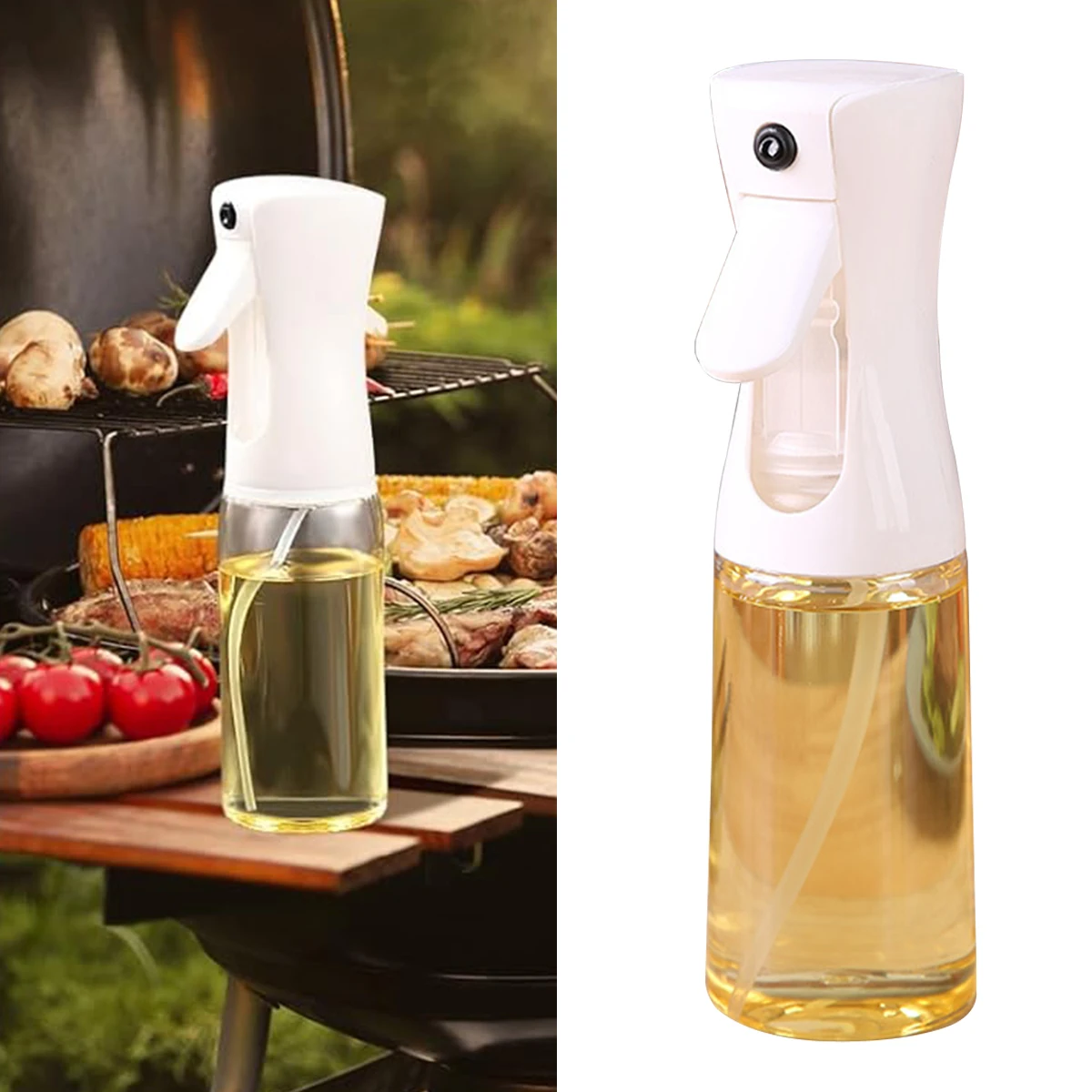 2 Pcs 200 ml Oil Dispenser Bottle for Kitchen, 2 in 1 Olive Dispenser and Sprayer, Olive Spray Bottle for Jar Cooking
2 Pcs 200 ml Oil Dispenser Bottle for Kitchen, 2 in 1 Olive Dispenser and Sprayer, Olive Spray Bottle for Jar Cooking