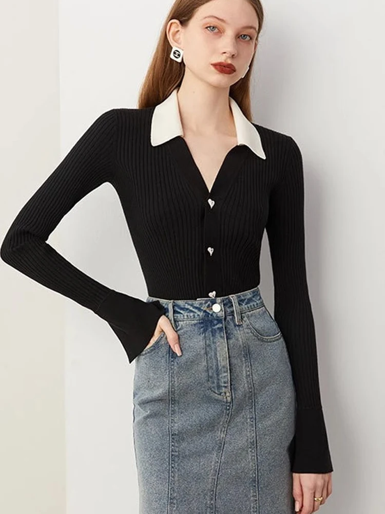 Ele Ne Long Sve Вязаный свитер из смеси шерсти Повседневный возрастной лоскутный дизайн Корейский кардиган прямого кроя
Ele Ne Long Sve Вязаный свитер из смеси шерсти Повседневный возрастной лоскутный дизайн Корейский кардиган прямого кроя