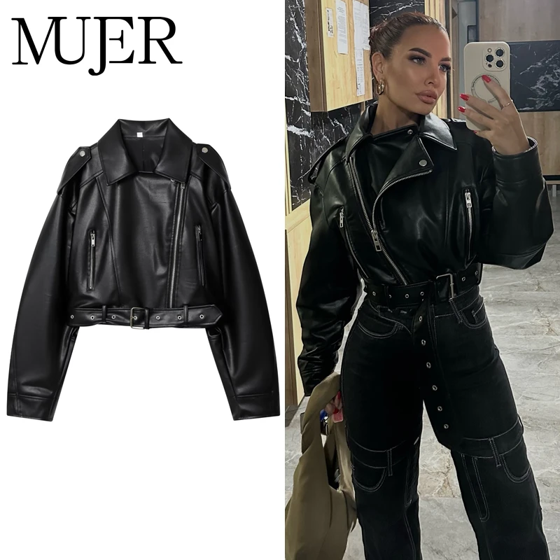MUJER укороченная куртка из искусственной кожи, женские черные университетские куртки-бомберы для женщин, верхняя одежда, полусезонная куртка для женщин, пальто
MUJER укороченная куртка из искусственной кожи, женские черные университетские куртки-бомберы для женщин, верхняя одежда, полусезонная куртка для женщин, пальто