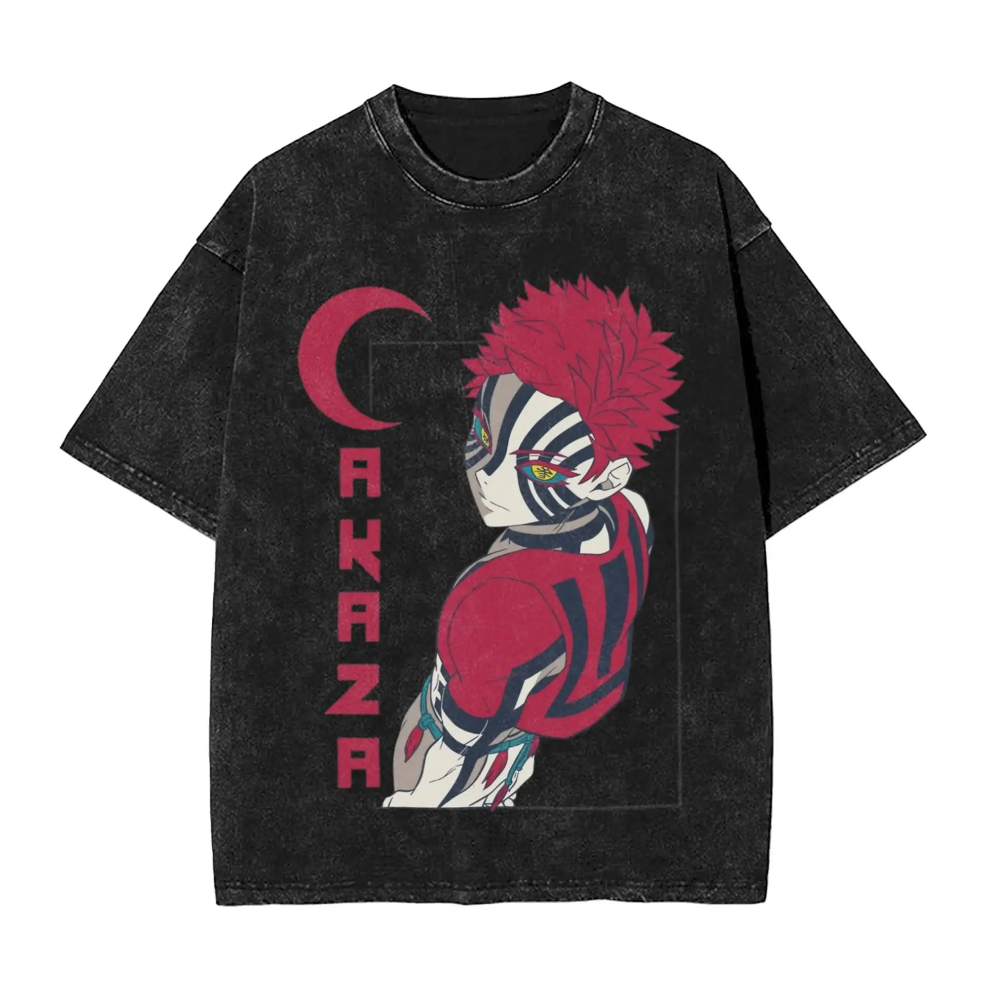 Аниме Demon Slayer Akaza Merch, потертые футболки для мужчин и женщин, уличная футболка в стиле хип-хоп, летние футболки, топы, 100% хлопок 
Аниме Demon Slayer Akaza Merch, потертые футболки для мужчин и женщин, уличная футболка в стиле хип-хоп, летние футболки, топы, 100% хлопок