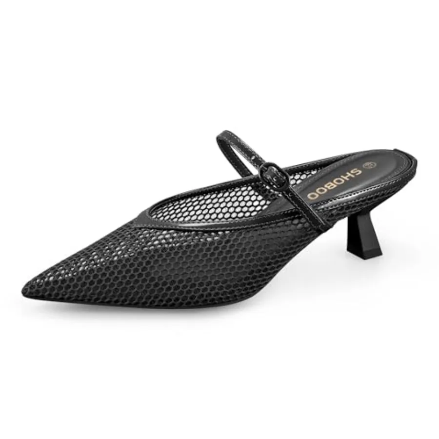 Women's Pointed Toe Kitten Heels Mesh Dress Sandals Slip On Pump Shoes with Strap for Casual Party Office
Women's Pointed Toe Kitten Heels Mesh Dress Sandals Slip On Pump Shoes with Strap for Casual Party Office