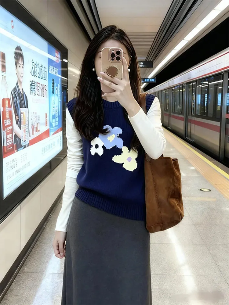 Модный вязаный жилет для женщин: осенняя новинка, многослойный свитер-жилет в студенческом стиле, повседневный топ для создания молодежного образа
Модный вязаный жилет для женщин: осенняя новинка, многослойный свитер-жилет в студенческом стиле, повседневный топ для создания молодежного образа