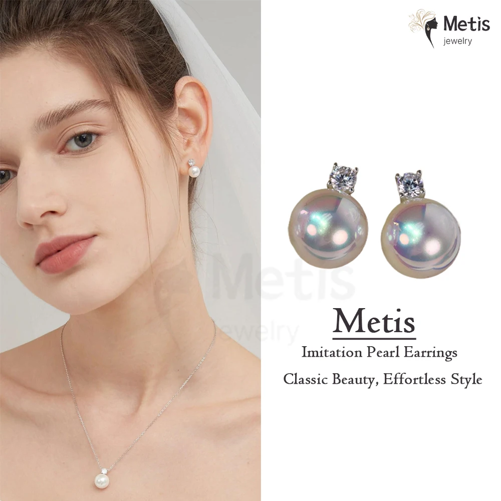 Meits Pearl Stud Earrings 2025 New Jewelry Girl's or Women‘s Elegant Accessories for Daily Wear Earrings Temperament Gray Zircon
Meits Pearl Stud Earrings 2025 New Jewelry Girl's or Women‘s Elegant Accessories for Daily Wear Earrings Temperament Gray Zircon