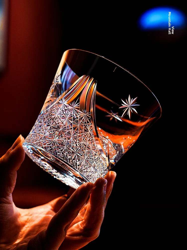 Japanese Handmade Cut Glass Cup Fuji Mountain Design Lead-Free Crystal Wine Glass Ele Aesthetic Value
Japanese Handmade Cut Glass Cup Fuji Mountain Design Lead-Free Crystal Wine Glass Ele Aesthetic Value