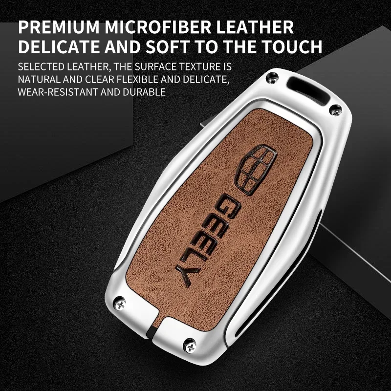 Alloy Car Key Cover for Geely Coolray X6 Geometry C Emgrand Global Smart Remote Accessories
Alloy Car Key Cover for Geely Coolray X6 Geometry C Emgrand Global Smart Remote Accessories