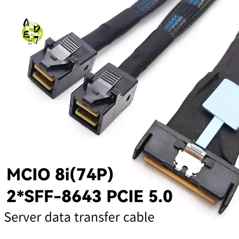 AED7-0,8M Серверный кабель-адаптер Slimesas MCIO 8I до 2Xsff-8643 MINISAS Серверные данные Многофункциональный удобный адаптерный кабель
AED7-0,8M Серверный кабель-адаптер Slimesas MCIO 8I до 2Xsff-8643 MINISAS Серверные данные Многофункциональный удобный адаптерный кабель