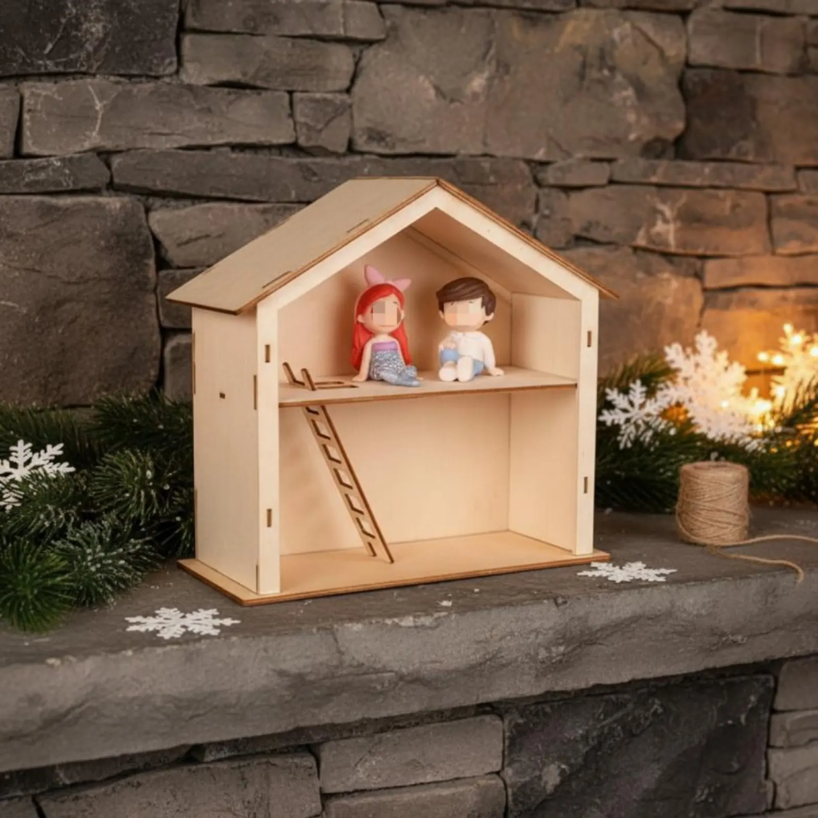 DIY Wooden House Kit Build and Paint Paintable Wood Cabin Mini House Ornament Fine Dexterity Skills Kids Craft Double-Layer
DIY Wooden House Kit Build and Paint Paintable Wood Cabin Mini House Ornament Fine Dexterity Skills Kids Craft Double-Layer