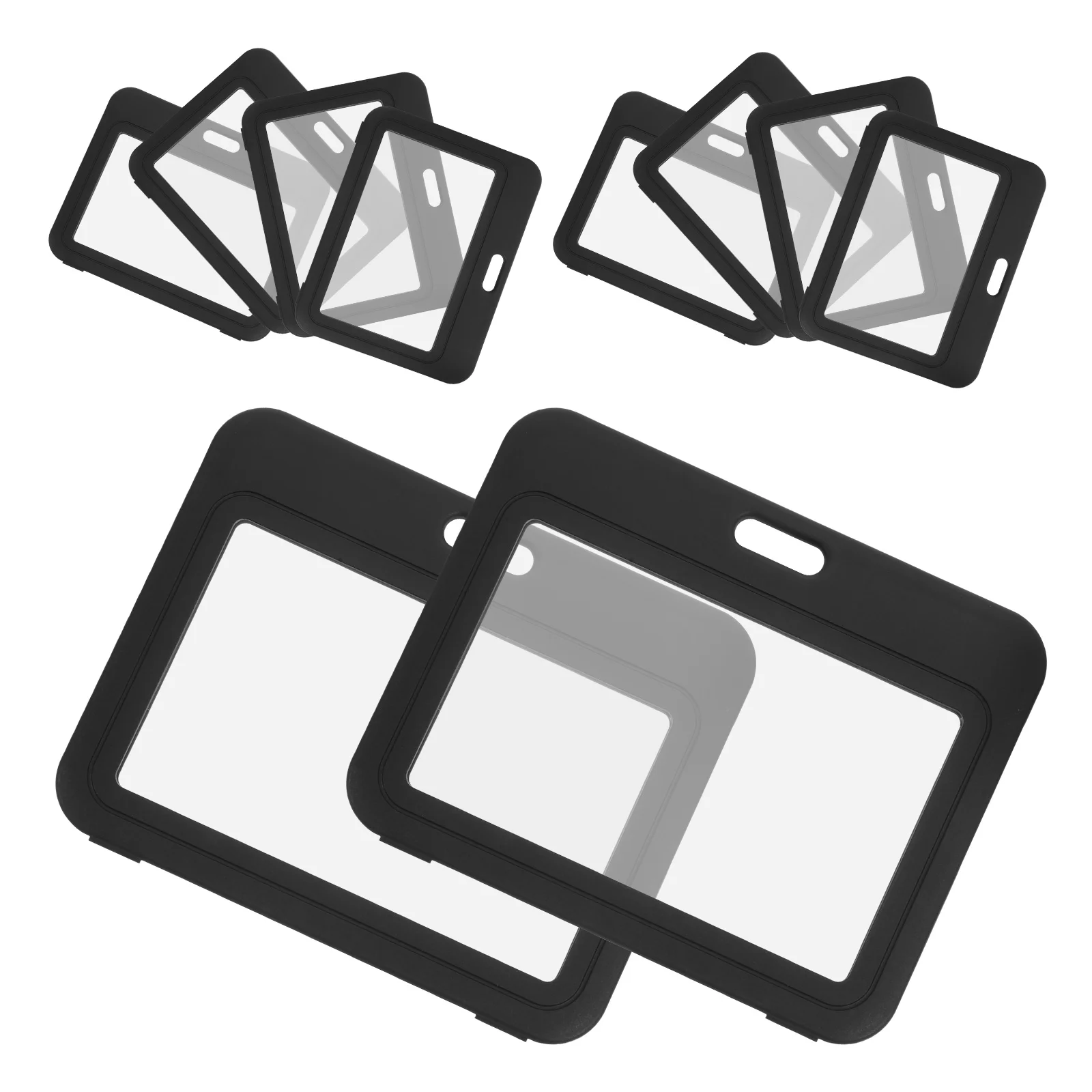 10 Pcs ID Card Double-sided Transparent Badge Hanging Tag Staff for Pp Credit Cover
10 Pcs ID Card Double-sided Transparent Badge Hanging Tag Staff for Pp Credit Cover