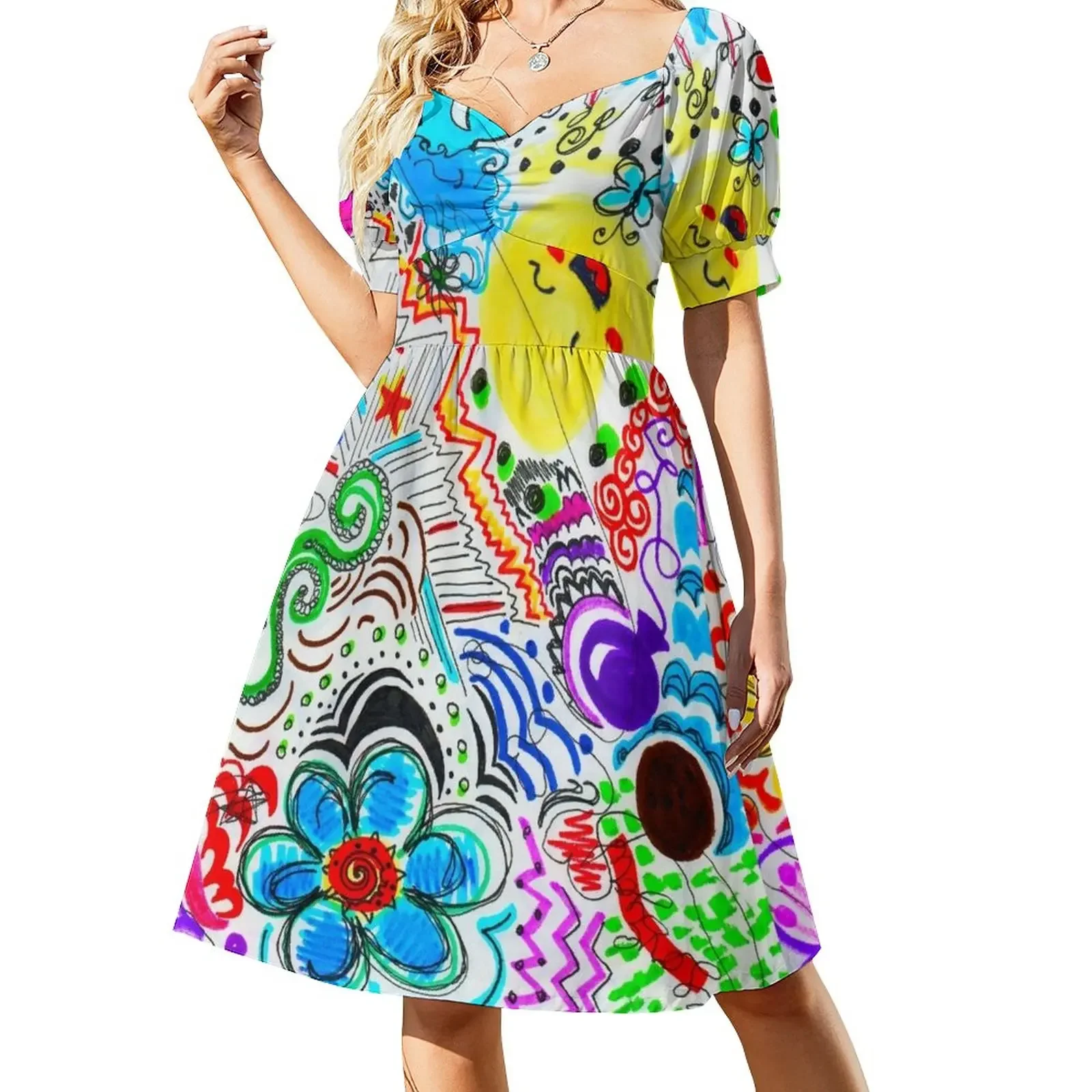 Playful Short-Sleeved Dress clothes for women Woman's evening dress women's summer clothing 2025 women's evening dress 2025
Playful Short-Sleeved Dress clothes for women Woman's evening dress women's summer clothing 2025 women's evening dress 2025
