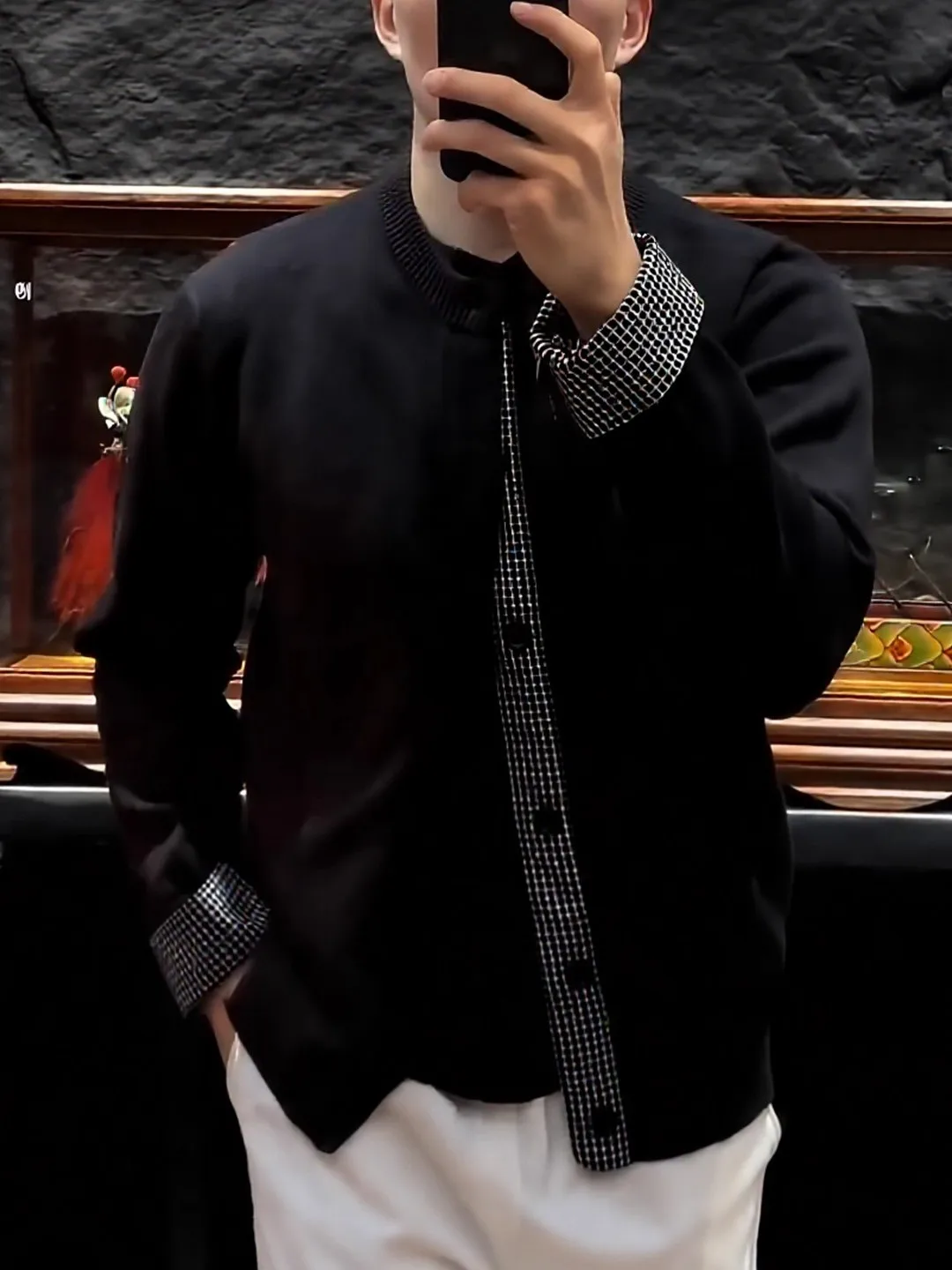 Мужской вязаный кардиган большого размера (до 300 фунтов), осенне-зимний, винтажный, с комбинированными вставками, черный, премиум-класса, модная верхняя одежда
Мужской вязаный кардиган большого размера (до 300 фунтов), осенне-зимний, винтажный, с комбинированными вставками, черный, премиум-класса, модная верхняя одежда