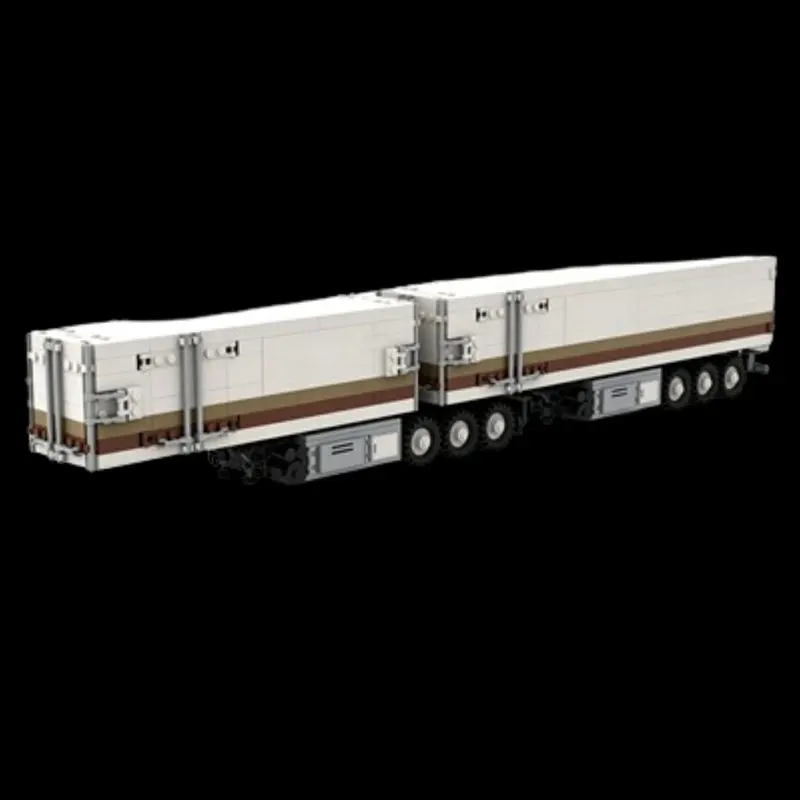 MOC Double-Trailer Container Truck for Urban Logistics Transportation, Small Particle Creative Assembly Building Blocks Collecti
MOC Double-Trailer Container Truck for Urban Logistics Transportation, Small Particle Creative Assembly Building Blocks Collecti
