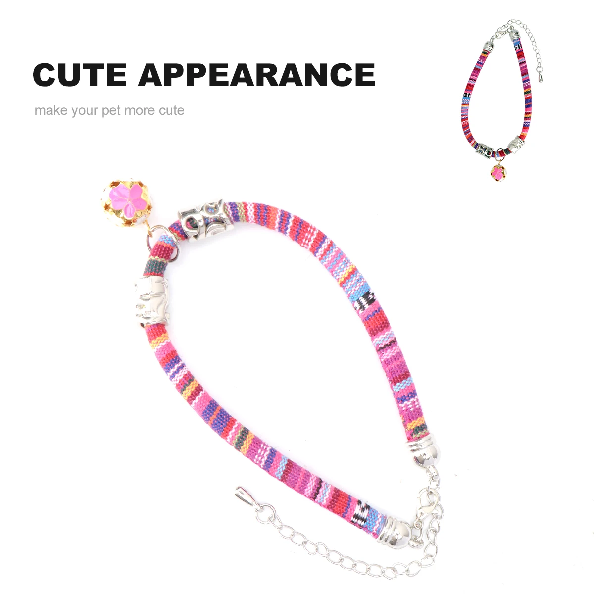 Bohemian Cat Collar Kitten Necklace Safe Adjustable Pet Decor Lightweight Durable Bell Feature Quick Release Buckle Outdoor
Bohemian Cat Collar Kitten Necklace Safe Adjustable Pet Decor Lightweight Durable Bell Feature Quick Release Buckle Outdoor