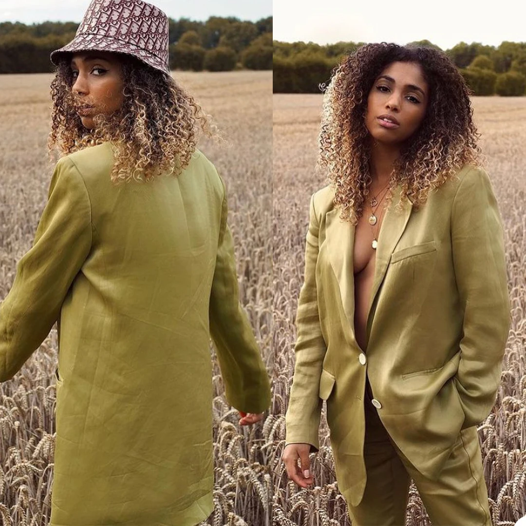 Vintage Women Office Wear With Full Sleeve Notched Lapel Single Breasted Blazer Coat Casual Female 2 Piece Sets
Vintage Women Office Wear With Full Sleeve Notched Lapel Single Breasted Blazer Coat Casual Female 2 Piece Sets