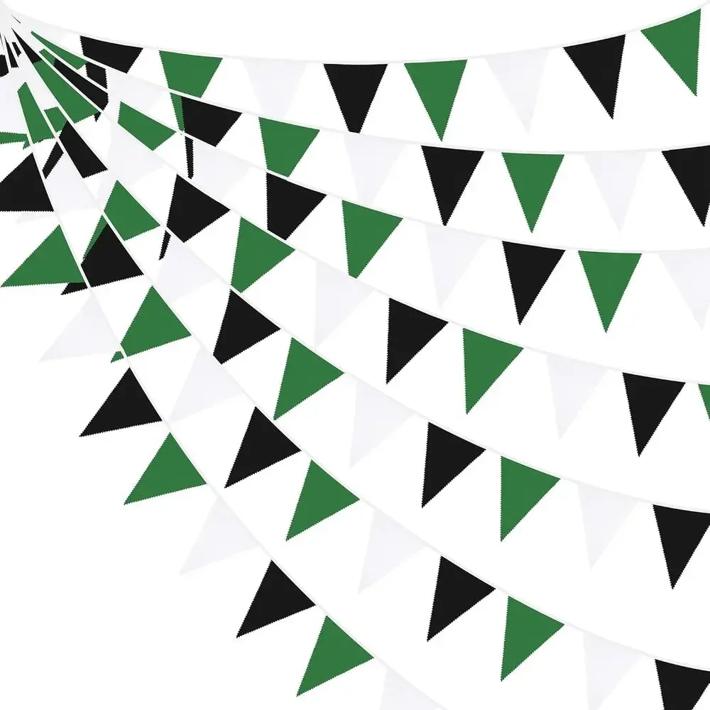 32ft Green, White, and Black Party Decorations: Fabric Banners, Pennants, Bunting, Garlands, Streamers for Various Occasions
32ft Green, White, and Black Party Decorations: Fabric Banners, Pennants, Bunting, Garlands, Streamers for Various Occasions