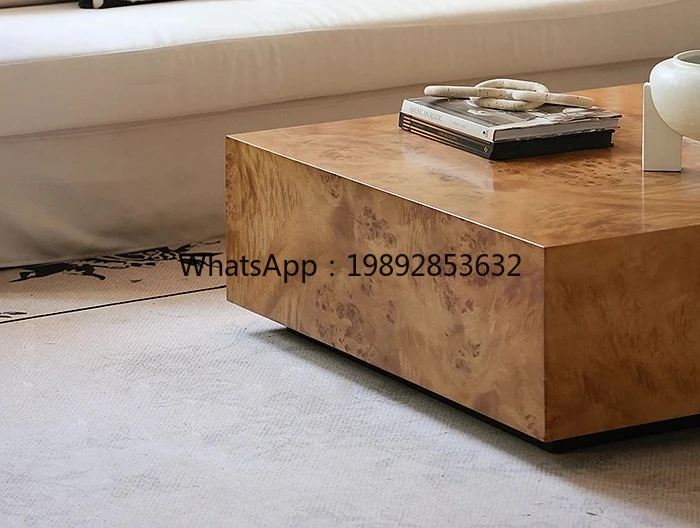 Coffee Table Villa Living Room Skin Feel Retro Solid Wood Square Furniture
Coffee Table Villa Living Room Skin Feel Retro Solid Wood Square Furniture