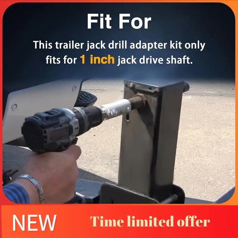 ABRN-Stainless Steel Trailer Jack Electric Drill Adapter With 2Pc 1/2Inch Socket Adapter Bit Compatible With Jack Drive Shaft
ABRN-Stainless Steel Trailer Jack Electric Drill Adapter With 2Pc 1/2Inch Socket Adapter Bit Compatible With Jack Drive Shaft