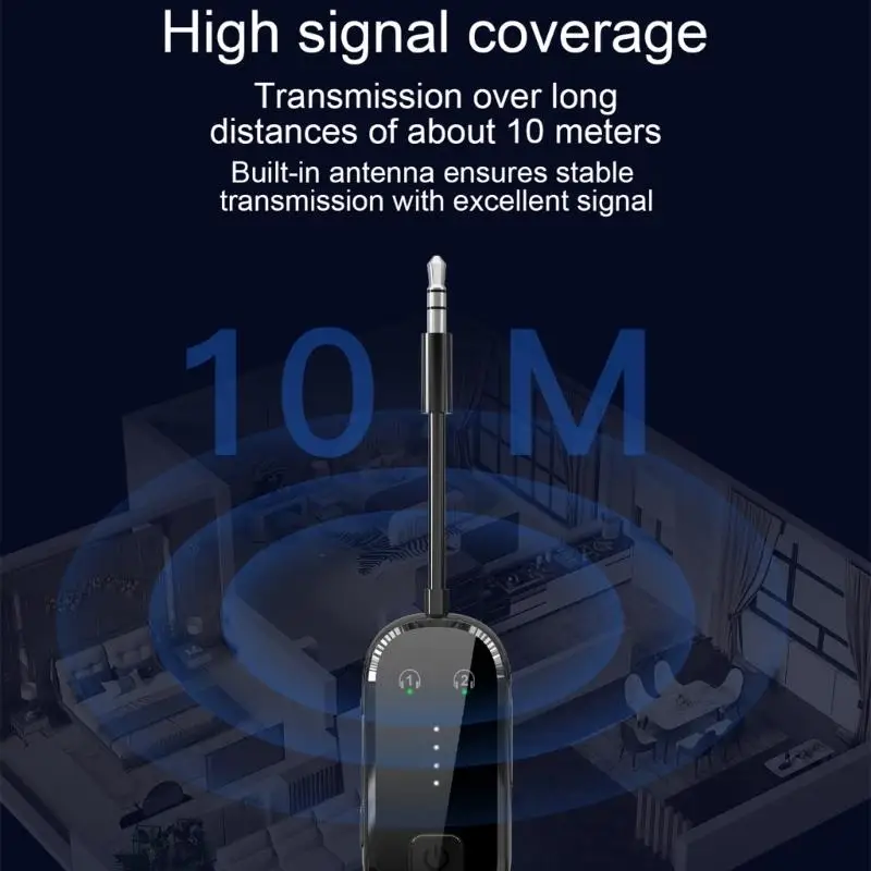 652F Compactly Bluetooth-Compatible Sound Transmitters And Receiver With 10M Ranges
652F Compactly Bluetooth-Compatible Sound Transmitters And Receiver With 10M Ranges