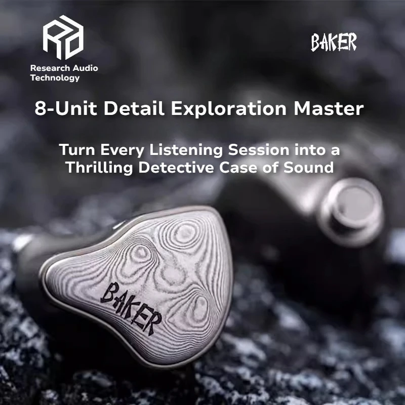 Yanyin Technology BAKER 6 Iron 2 Planar In-Ear Hi-Fi Headphones - Damascus Steel Faceplate
Yanyin Technology BAKER 6 Iron 2 Planar In-Ear Hi-Fi Headphones - Damascus Steel Faceplate