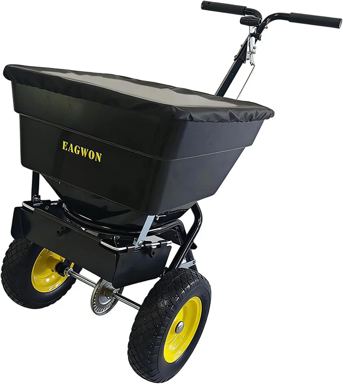 Walk Behind Push Broadcast Spreader 100lb Capacity Fertilizer Spreader 098ft Spreading Width 13in All Terrain Solid Tires All Se
Walk Behind Push Broadcast Spreader 100lb Capacity Fertilizer Spreader 098ft Spreading Width 13in All Terrain Solid Tires All Se