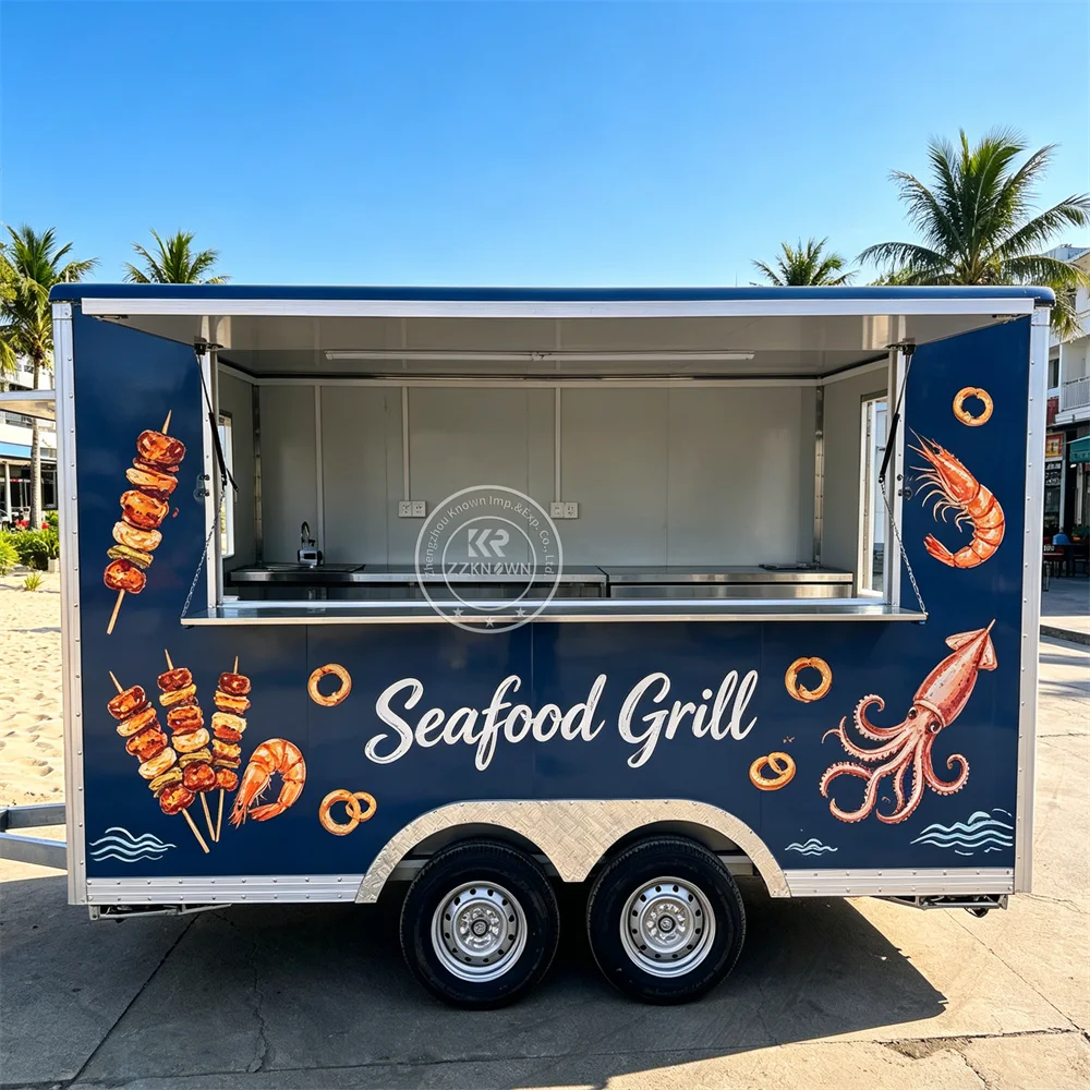 Street Catering Trailer Custom Mobile BBQ Pizza Taco Food Trailer Concession Food Truck Fully Equipped
Street Catering Trailer Custom Mobile BBQ Pizza Taco Food Trailer Concession Food Truck Fully Equipped