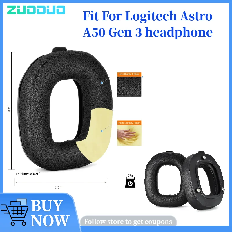 Replacement Ear pads for Logitech Astro A50 Gen 3 Headphones Memory Foam Ear Cushions High Quality Earpads headset Leather
Replacement Ear pads for Logitech Astro A50 Gen 3 Headphones Memory Foam Ear Cushions High Quality Earpads headset Leather