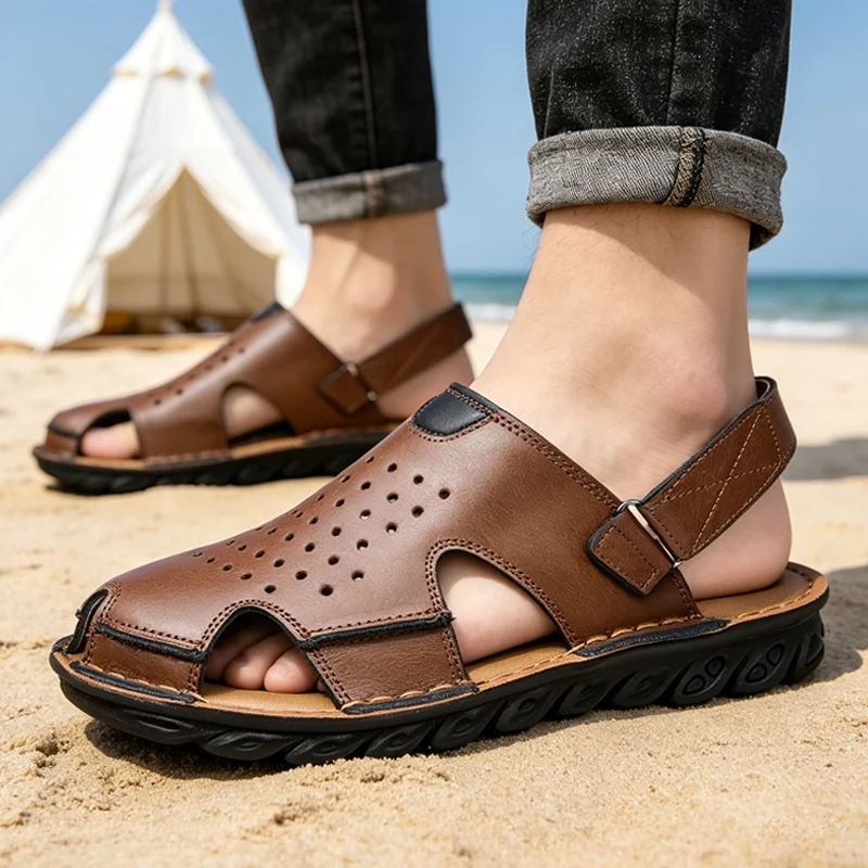 Men's Summer Slip-On Breathable Anti-Slip Outdoor Two-Way Sandals Soft Bottom Driving Hole Hole Casual Loafers-D39
Men's Summer Slip-On Breathable Anti-Slip Outdoor Two-Way Sandals Soft Bottom Driving Hole Hole Casual Loafers-D39