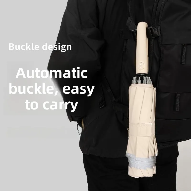 Automatic Umbrella Men's Reversible Ring Buckle Large Size Windproof Sunshade Rainproof High-End Daily Use Utility Umbrella
Automatic Umbrella Men's Reversible Ring Buckle Large Size Windproof Sunshade Rainproof High-End Daily Use Utility Umbrella