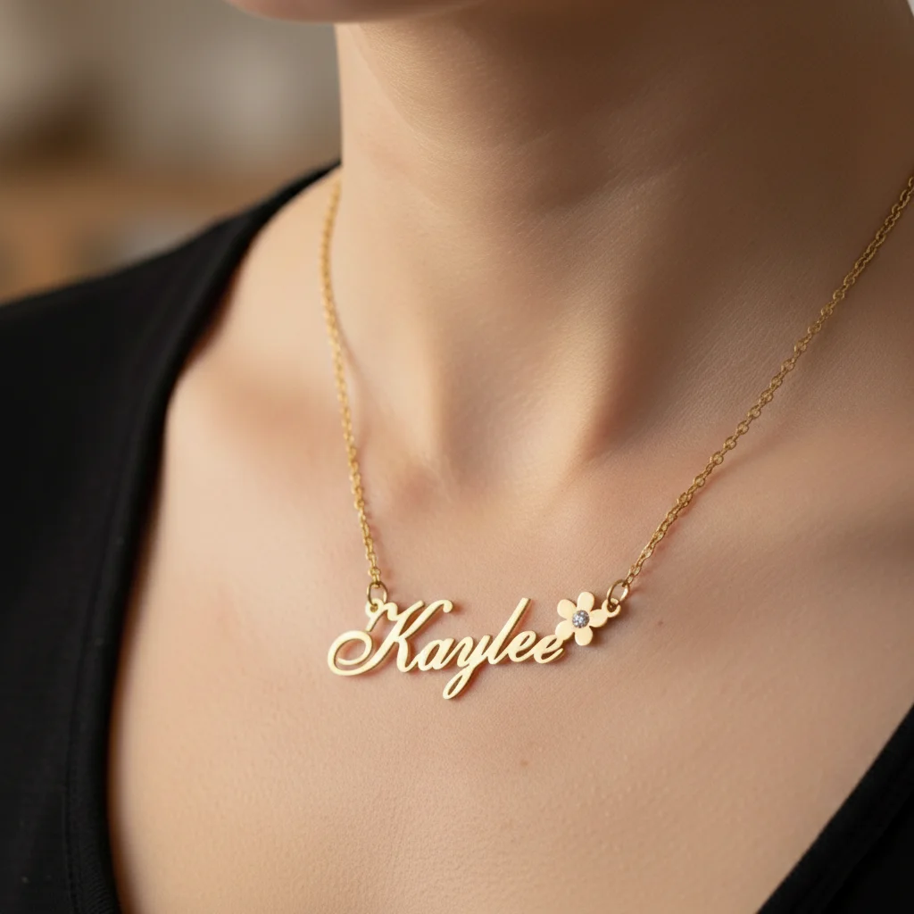 Kcaco Stainless Steel Customized Name Necklace with Zircon for Women Personalized Flower Heart Pendant Birthstone Choker Gifts
Kcaco Stainless Steel Customized Name Necklace with Zircon for Women Personalized Flower Heart Pendant Birthstone Choker Gifts