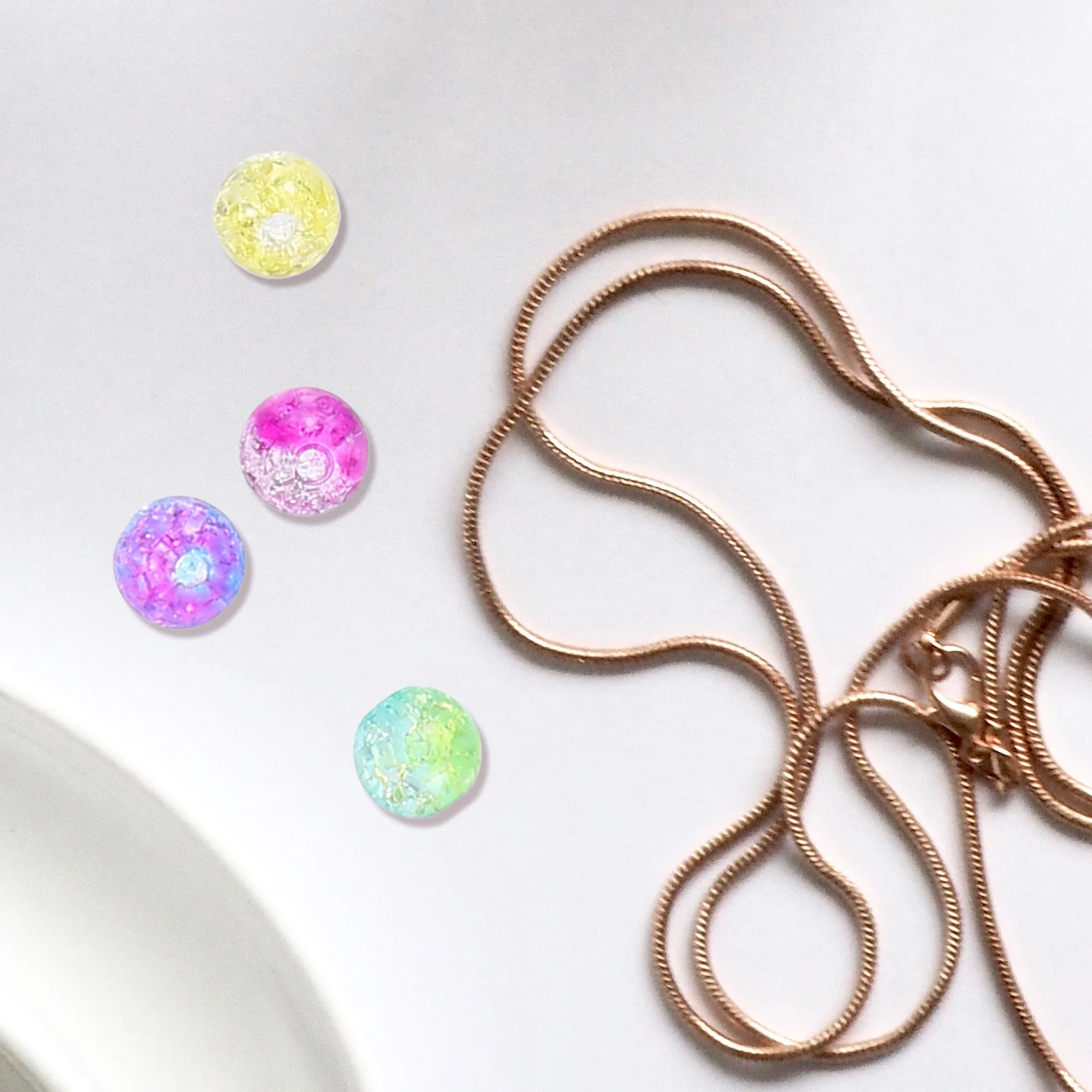 DIY Acrylic Beads Jewelry Making Kit Smooth Polished Loose Beads for Necklace Bracelet Crafting Jewelry Making Kit
DIY Acrylic Beads Jewelry Making Kit Smooth Polished Loose Beads for Necklace Bracelet Crafting Jewelry Making Kit