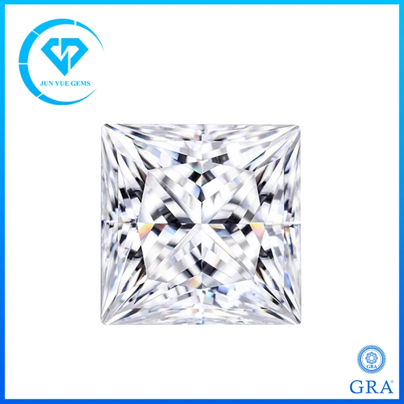 Real D Color Princess Cut Moissanite Diamonds with Certificate VVS1 Loose Gemstones Pass Diamond Tester with GRA Report
Real D Color Princess Cut Moissanite Diamonds with Certificate VVS1 Loose Gemstones Pass Diamond Tester with GRA Report