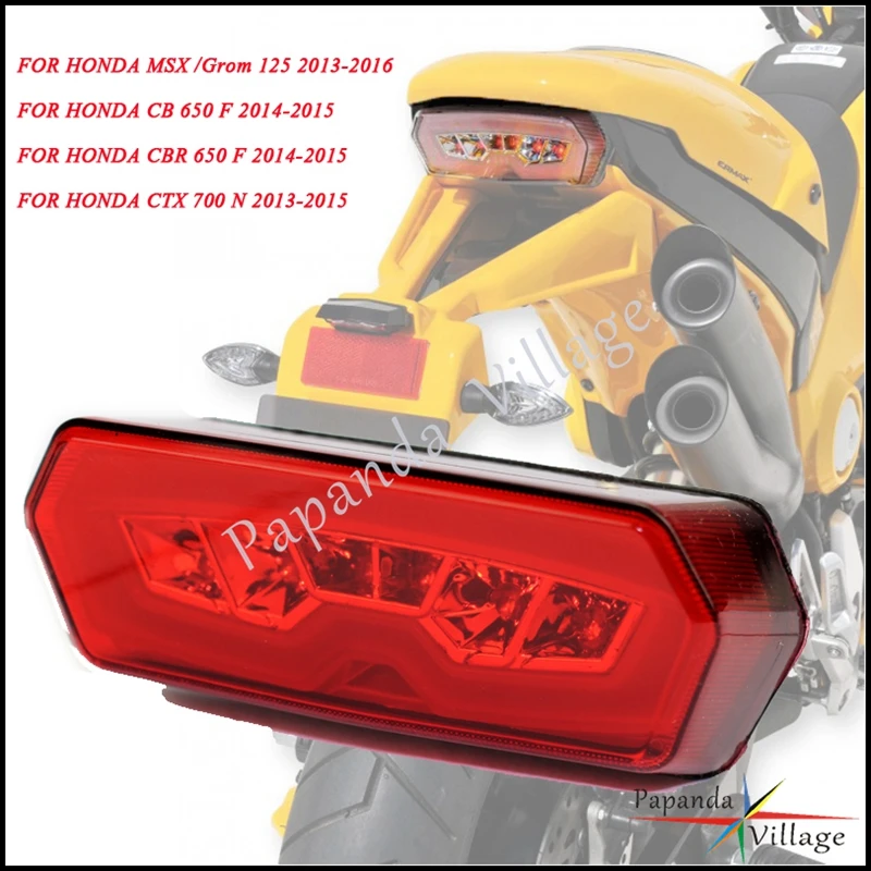 Задние фонари для мотоцикла, светодиодный задний стоп-сигнал, встроенный указатель поворота для Honda MSX Grom 125 CB CBR 650F CTX700N 2003-2016
Задние фонари для мотоцикла, светодиодный задний стоп-сигнал, встроенный указатель поворота для Honda MSX Grom 125 CB CBR 650F CTX700N 2003-2016