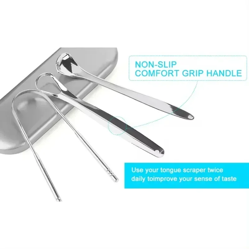 Portable Stainless Steel Tongue Scrapers Brushes for Removing, Metal Tongue Scraper Cleaner for Adults & Kids, 1pcs/3pcs Premium
Portable Stainless Steel Tongue Scrapers Brushes for Removing, Metal Tongue Scraper Cleaner for Adults & Kids, 1pcs/3pcs Premium