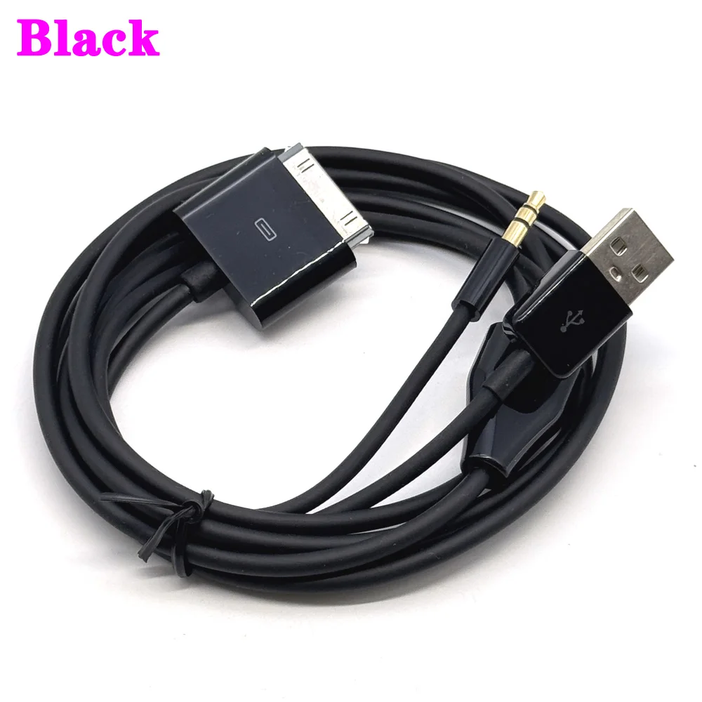 30 pin to USB charging 3.5mm AUX cable 1.5m USB charge cable adapter for iphone 4 4s iPod iPad 3
30 pin to USB charging 3.5mm AUX cable 1.5m USB charge cable adapter for iphone 4 4s iPod iPad 3