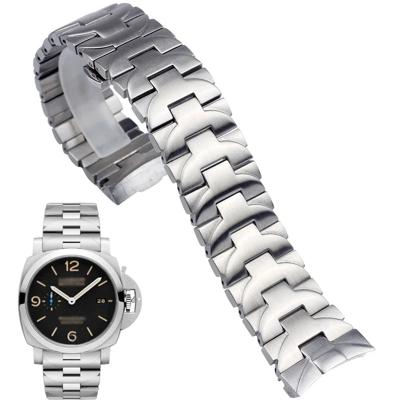 Ремешок из нержавеющей стали для мужских часов Panerai Pam441 111 382, цепочка для мужских часов с пряжкой-бабочкой, аксессуары для часов, ремешок 24 мм
Ремешок из нержавеющей стали для мужских часов Panerai Pam441 111 382, цепочка для мужских часов с пряжкой-бабочкой, аксессуары для часов, ремешок 24 мм