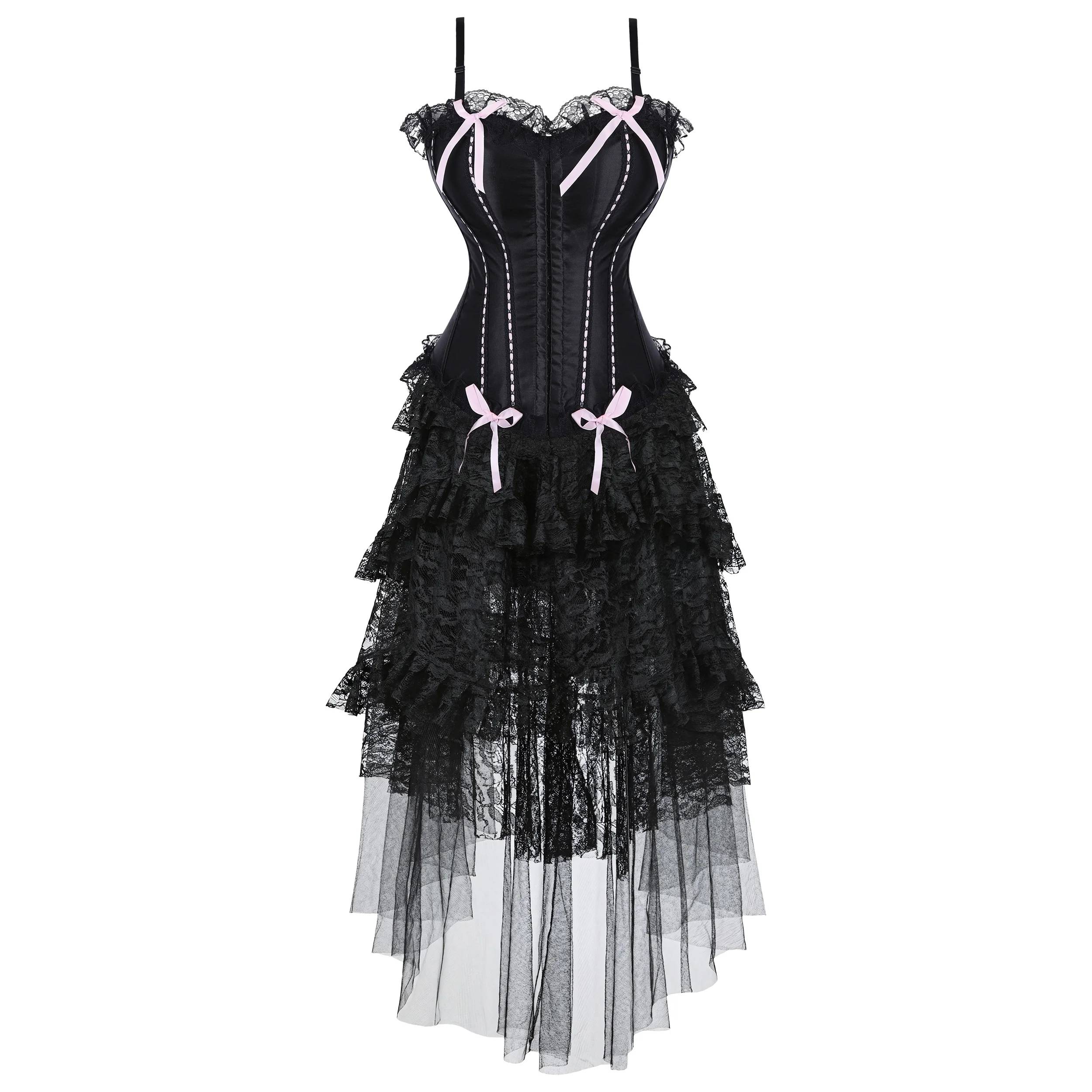 Women Corset Dress With Straps Sexy Corset Lingerie Dress Plus Size Vintage Bustier Up Corset Skirt Set
Women Corset Dress With Straps Sexy Corset Lingerie Dress Plus Size Vintage Bustier Up Corset Skirt Set