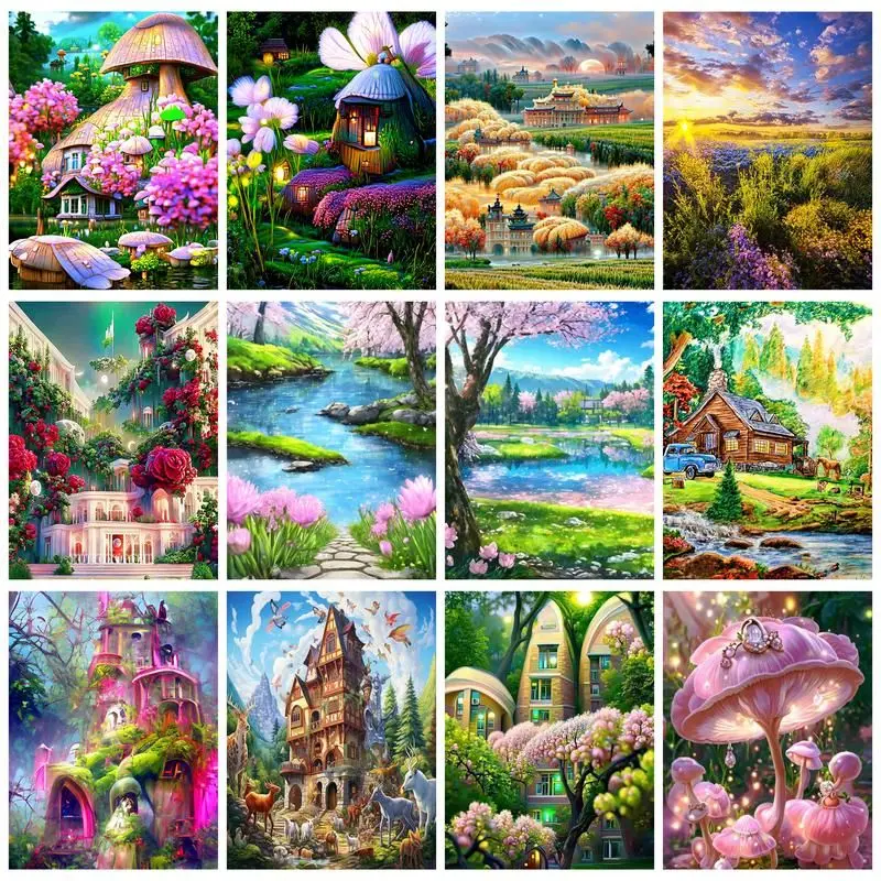 CHENISTORY 5D Diamond Embroidery Sale House Landscape Cross Stitch Diamond Mosaic Full Display Rhinestones Pictures Diamond Art
CHENISTORY 5D Diamond Embroidery Sale House Landscape Cross Stitch Diamond Mosaic Full Display Rhinestones Pictures Diamond Art