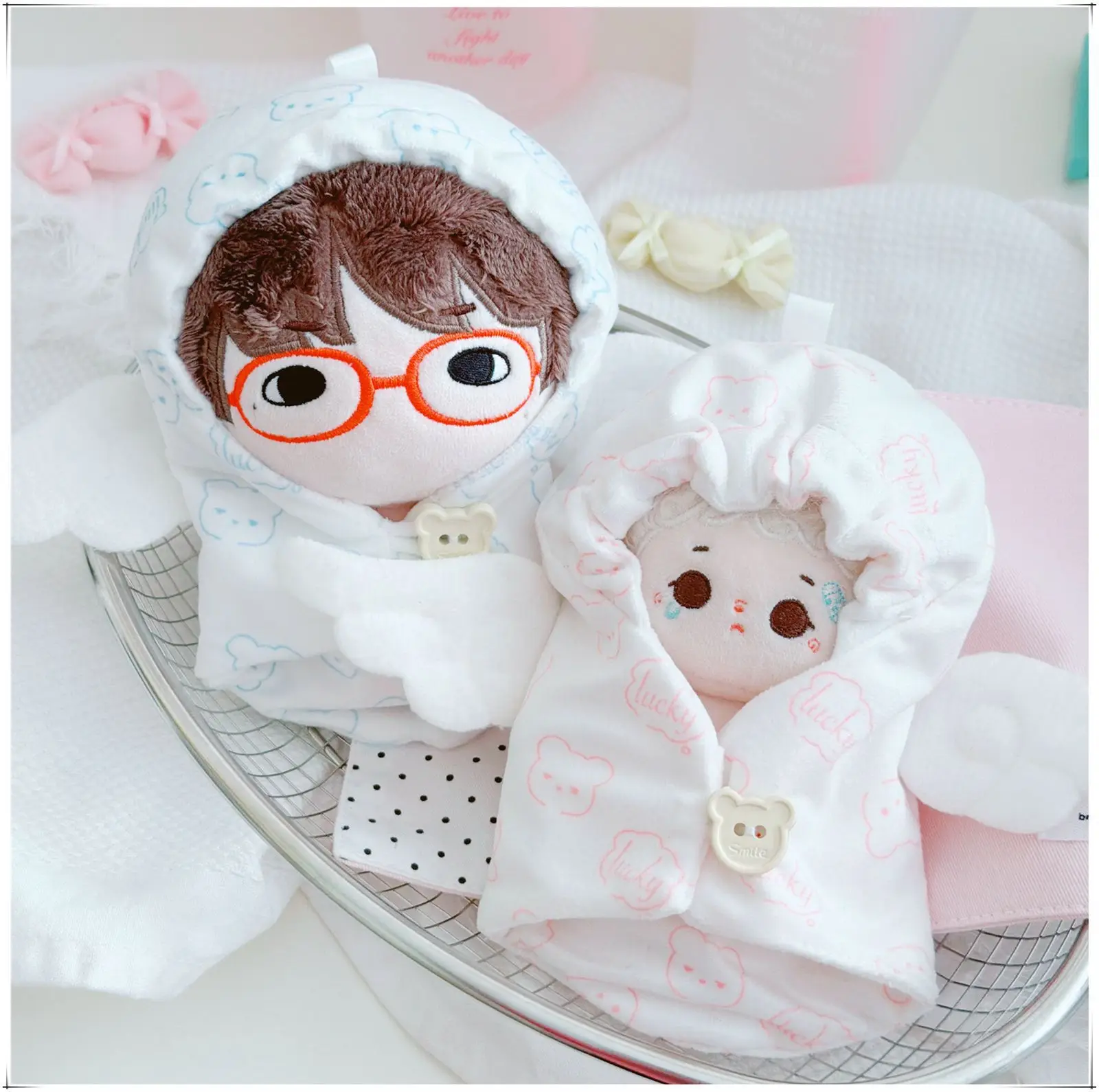 Одежда для кукол-айдолов Kawaii 10-15 см, мультяшный спальный мешок-ангел, мини-кукла-подвеска, аксессуары для кукол, игра с переодеванием
Одежда для кукол-айдолов Kawaii 10-15 см, мультяшный спальный мешок-ангел, мини-кукла-подвеска, аксессуары для кукол, игра с переодеванием