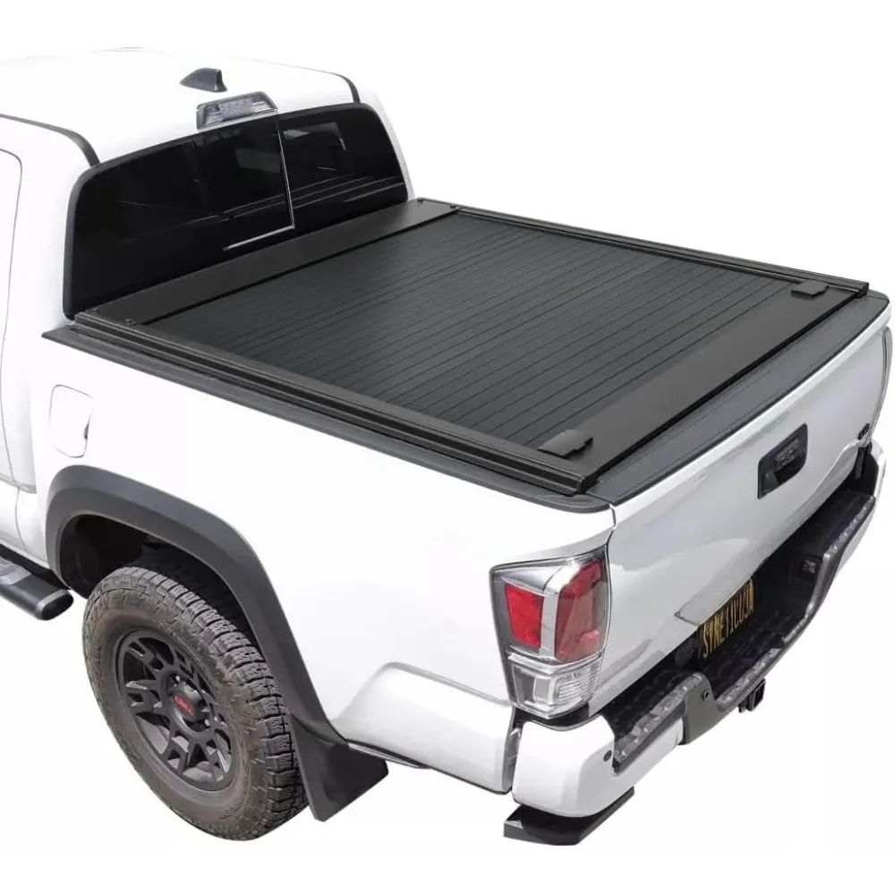 MB Retractable Hard Truck Bed Tonneau Cover Fits 2016-2025 Tacoma 5' (60") Box Powder Coated Matte Black Aluminum Waterproof
MB Retractable Hard Truck Bed Tonneau Cover Fits 2016-2025 Tacoma 5' (60") Box Powder Coated Matte Black Aluminum Waterproof